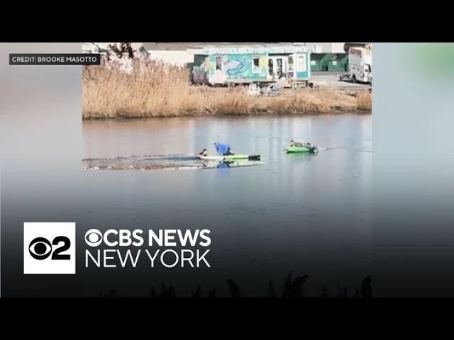 ⁣Long Island woman honored for saving a man's life after he fell through ice