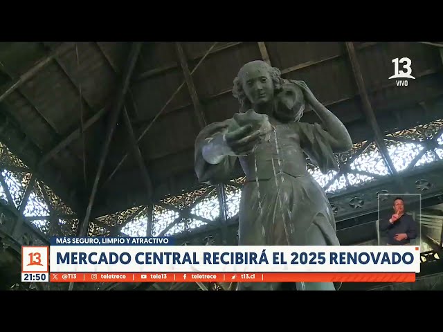 ⁣Más limpio, seguro y atractivo: Mercado Central recibirá el 2025 renovado