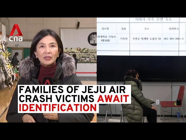 ⁣Jeju Air crash: Families await answers and identification