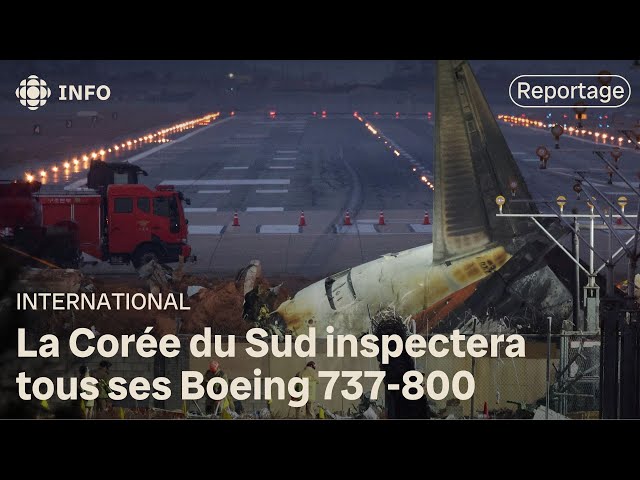 ⁣Après un écrasement fatal, la Corée du Sud ordonne l’inspection de tous ses Boeing 737-800