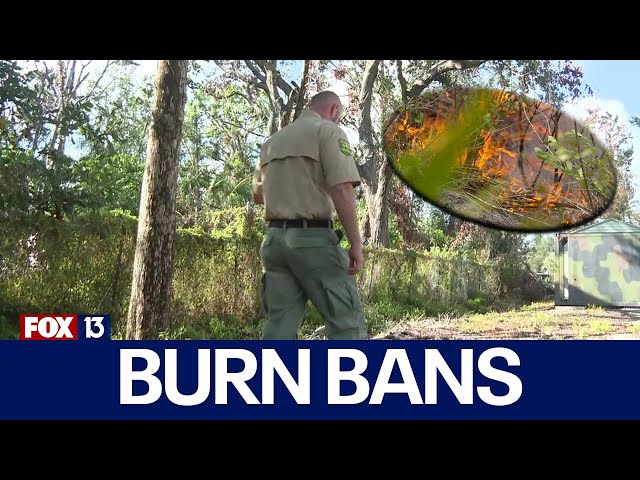 ⁣Sarasota County under burn ban for New Year's Eve