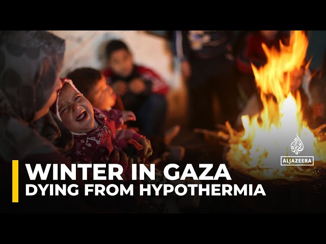 ⁣At least seven Palestinians died of hypothermia in Gaza as temperatures plummet