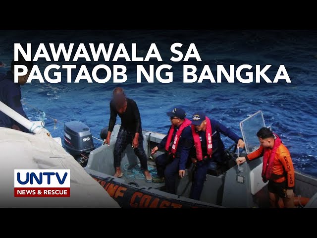 ⁣Mangingisda, nasagip; 2 pa, nawawala sa tumaob na fishing boat sa Zambales