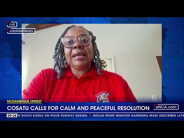 ⁣COSATU calls for calm and peaceful resolution