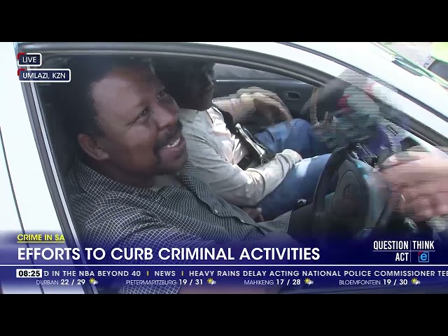 ⁣Efforts to curb criminal activities