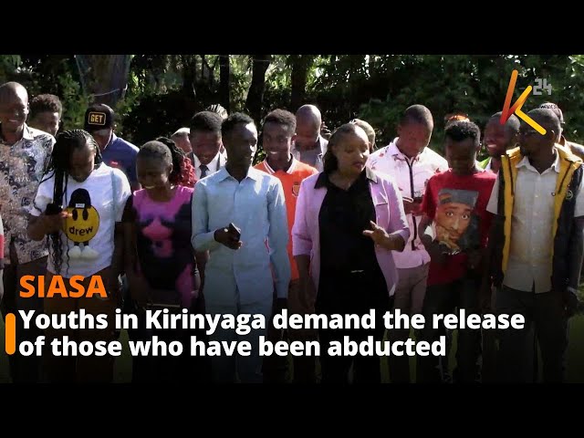 ⁣Youths in Kirinyaga demand the  release of all the youths who have been abducted