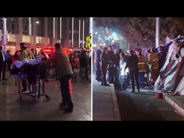 ⁣Target shoppers flee as gunfire erupts at DTLA store. Moments later, another shooting blocks away.