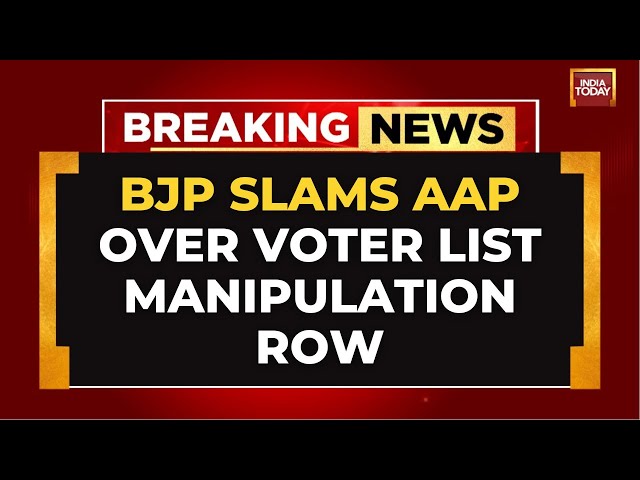 ⁣BJP Slams AAP Over Voter List Controversy: Sanjay Singh's Wife at Centre of Dispute