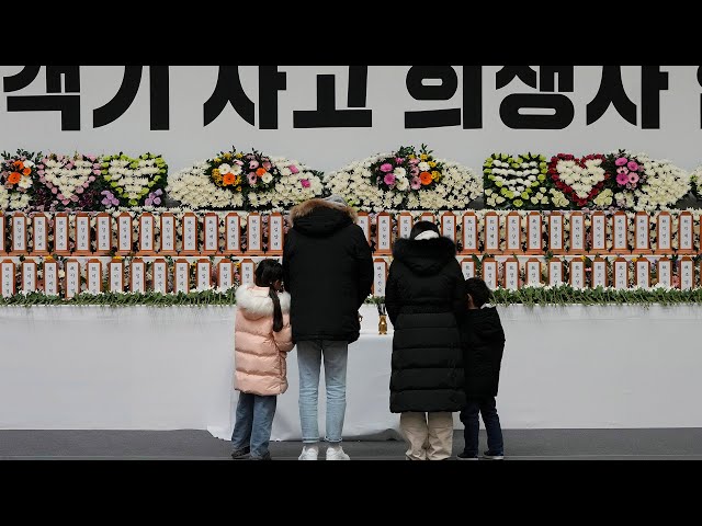 ⁣Plane crash in South Korea | Families grieves lost loved ones, officials work to identify remains