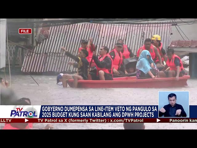 ⁣Ilang flood mitigation project ginawang line-item veto sa 2025 budget