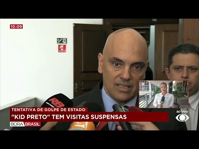 ⁣Moraes suspende visitas a 'kid preto' investigado por golpe de estado