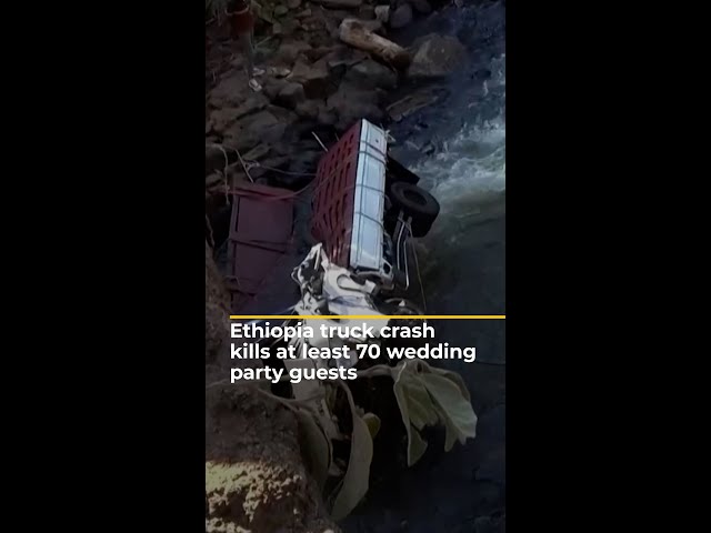 ⁣Ethiopia truck crash kills at least 70 wedding party guests | AJ #shorts