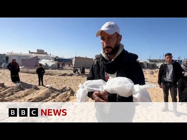 ⁣Gaza babies dying from the cold as winter temperatures drop | BBC News