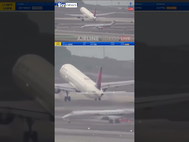 ⁣Watch private jet and airliner's very close encounter