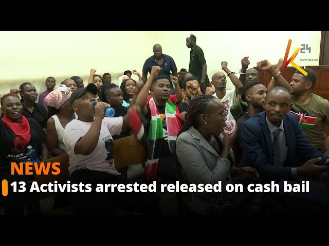 ⁣13 activists arrested in Mombasa for  demonstrating released on Ksh 5000 cash bail