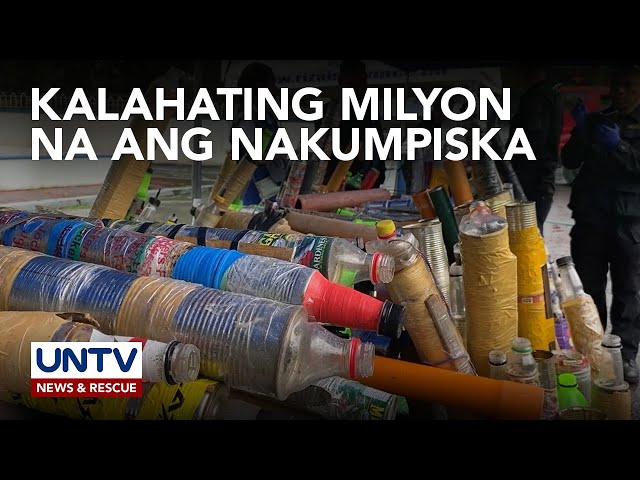 ⁣Mga nakumpiskang paputok ng PNP, umabot na sa 520,000 piraso