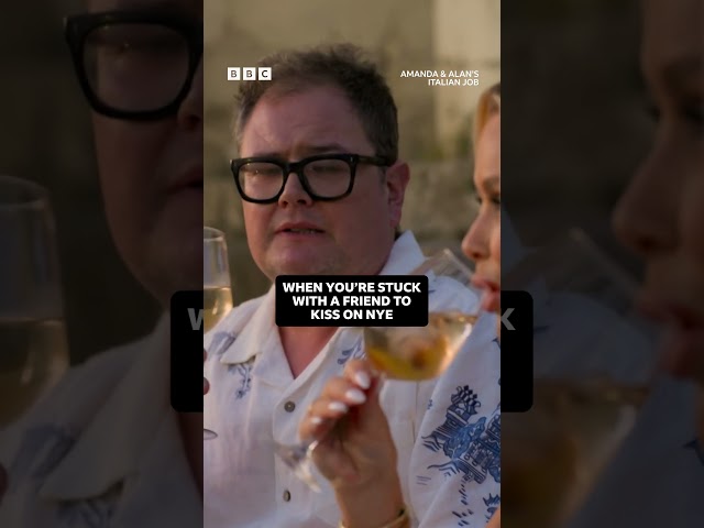 ⁣Amanda & Alan share a glass of wine - BBC