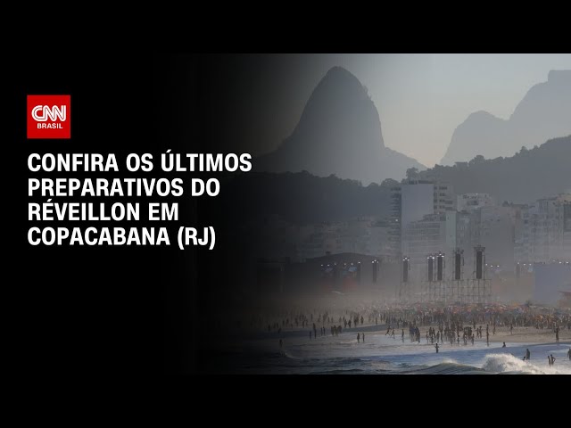 ⁣Confira os últimos preparativos do Réveillon em Copacabana (RJ) | LIVE CNN