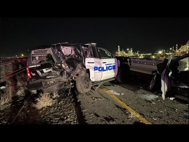 ⁣Commerce City police officer hurt in crash with suspected DUI driver