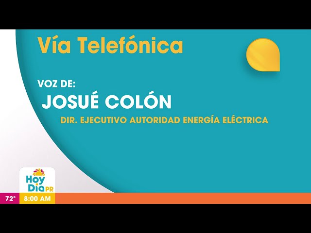 ⁣Josué Colón: restablecer el servicio eléctrico podría tomar varios días