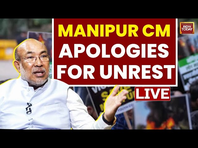 ⁣Manipur News LIVE: Manipur CM Seeks Apology | Manipur Violence | N Biren Singh | India Today