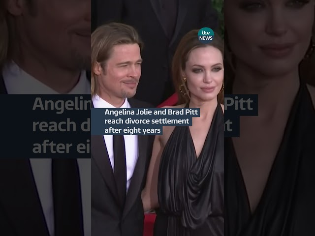 ⁣Angelina Jolie and Brad Pitt reach divorce settlement after eight years | ITV News