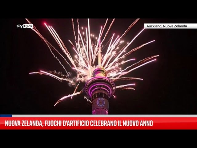 ⁣Nuova Zelanda, fuochi d'artificio celebrano il nuovo anno