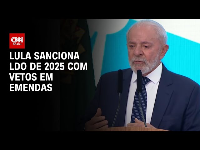 ⁣Lula sanciona LDO de 2025 com vetos em emendas | BASTIDORES CNN