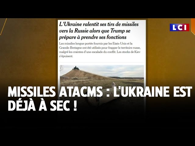 ⁣Missiles ATACMS : l'Ukraine est déjà à sec ! ｜LCI