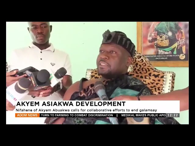 ⁣Akyem Asiakwa Development: Nifahene of Akyem Abuakwa calls for collaborative efforts to end galamsey