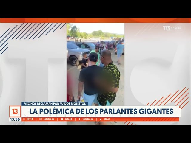 ⁣Vecinos reclaman por ruidos en Santa Juana: decenas de personas llegan con parlantes gigantes