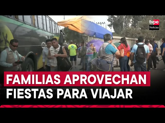 ⁣Cientos de personas viajan al sur para celebrar Año Nuevo