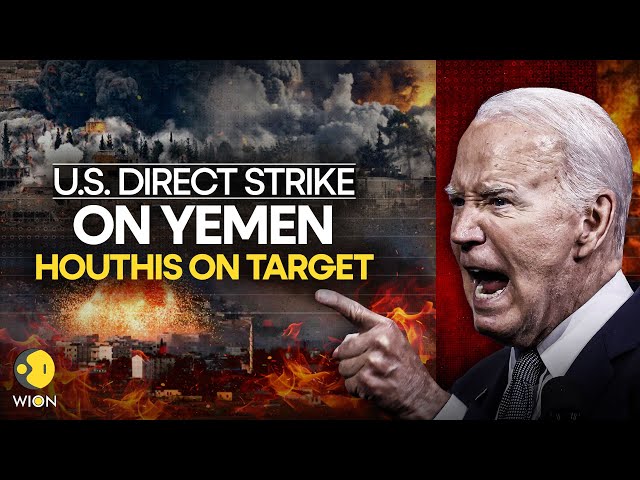 ⁣US Yemen LIVE: Biden Strikes Houthis | American Missile By US Navy Burns Yemen's Houthi | WION 