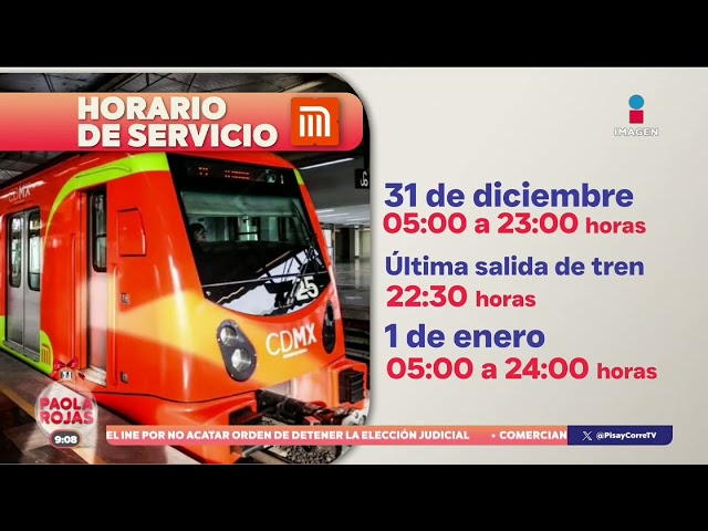 ⁣Este 31 de diciembre se modificarán los horarios del transporte público | DPC con Paola Rojas