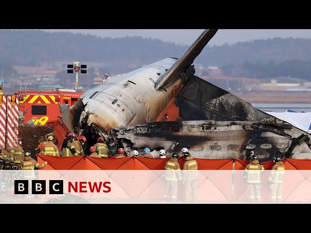 ⁣Investigation into South Korea deadly plane crash underway | BBC News