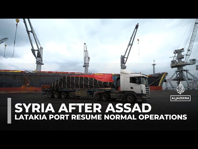 ⁣Rebuilding Syria: Latakia port workers aim to restore the port's former glory