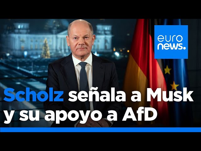 ⁣Scholz señala que las elecciones alemanas "no las decidirán los dueños de las redes sociales&qu