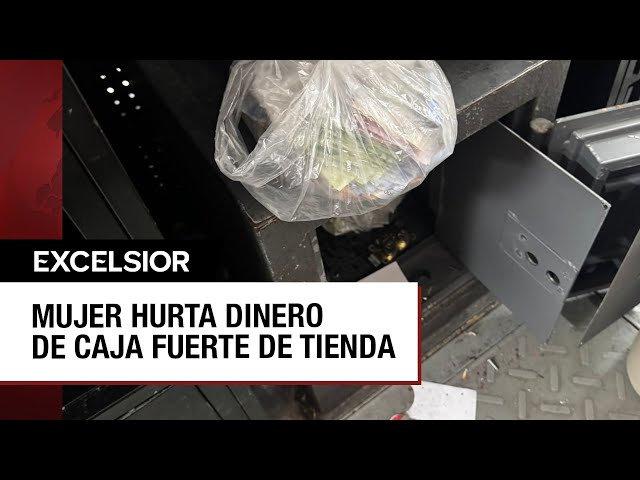 ⁣Empleada de tienda en Nuevo León roba casi 100 mil pesos de la caja fuerte