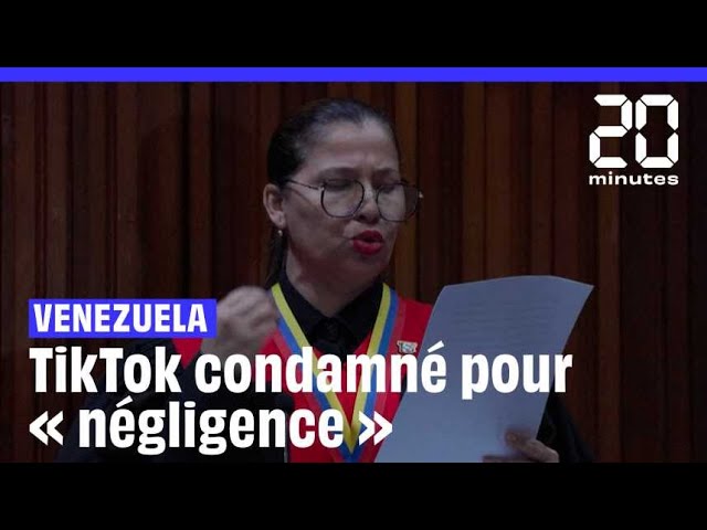 ⁣Au Venezuela, TikTok condamné à 10 millions de dollars d'amende pour « négligence »