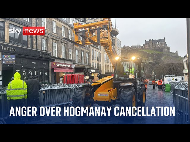 ⁣Revellers and businesses angry over Hogmanay cancellation