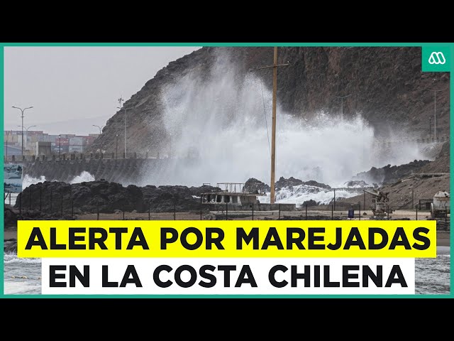 ⁣Marejadas en las costa chilena: Alerta por fuerte oleaje durante año nuevo