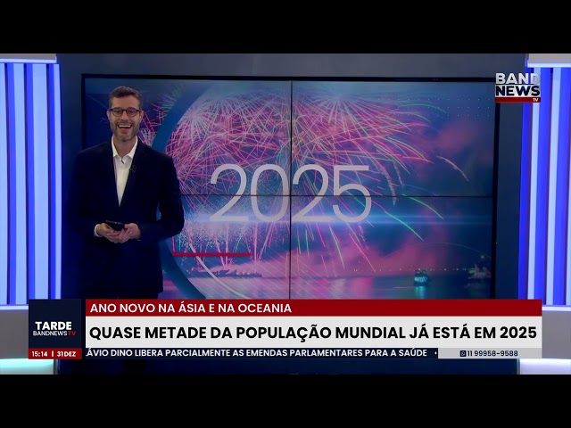 ⁣Veja a chegada de 2025 na Ásia e Oceania