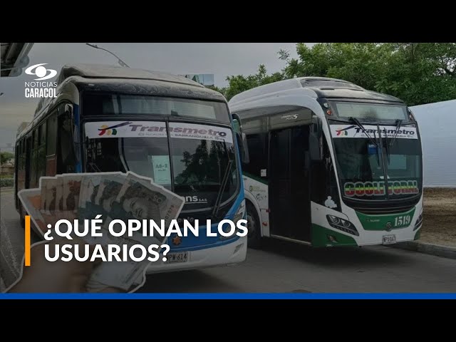 ⁣Sube $200 tarifa de Transmetro y buses urbanos en Barranquilla