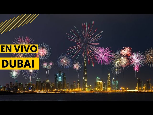 ⁣EN VIVO: Show fuegos artificiales Año Nuevo DUBAI 2025