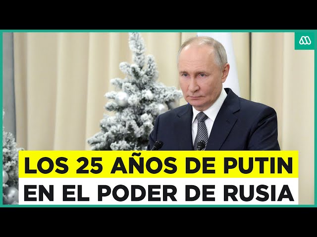 ⁣Vladimir Putin cumple 25 años en el poder en Rusia