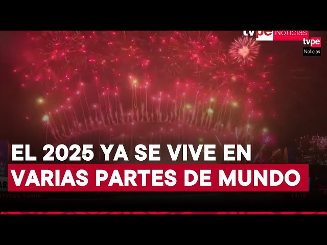 ⁣Año Nuevo: ¿qué países ya recibieron el 2025?