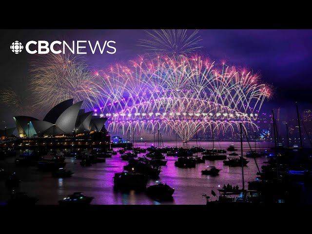 ⁣New Year's fireworks in New Zealand, Australia and Hong Kong as 2025 begins