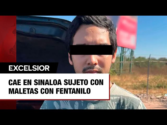 ⁣Cae en Sinaloa sujeto con maletas con fentanilo