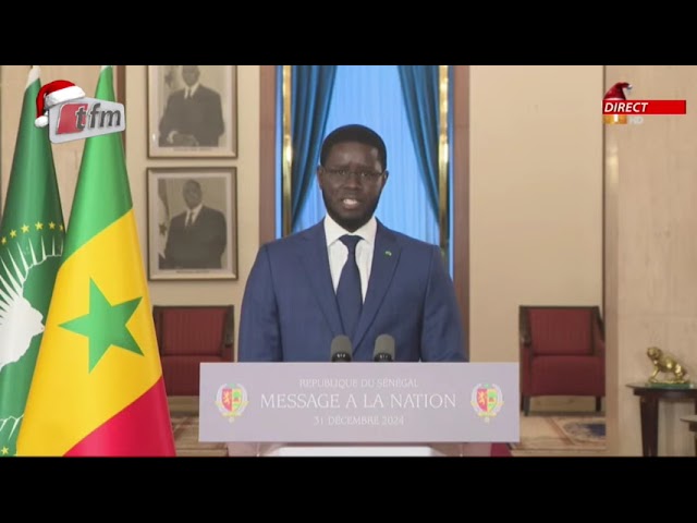 ⁣Discours à la nation en français de son excellence le Pr Bassirou Diomaye FAYE du 31 Décembre 2024