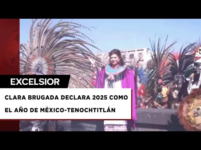 ⁣Declara Clara Brugada 2025 como año de México Tenochtitlán